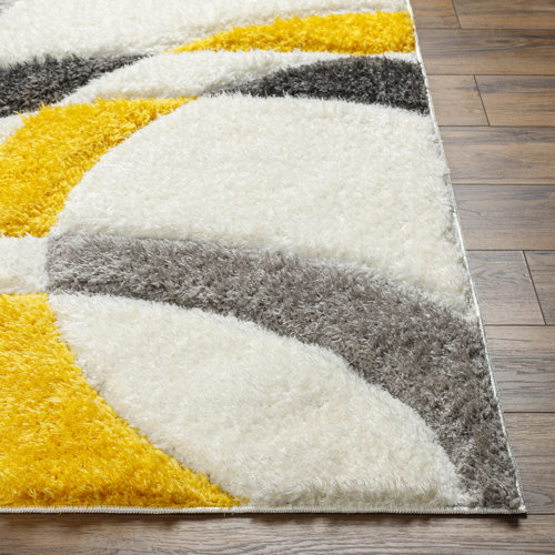 Wayfair 7' x 9' Yellow & Gold Area Rugs You'll Love in 2023